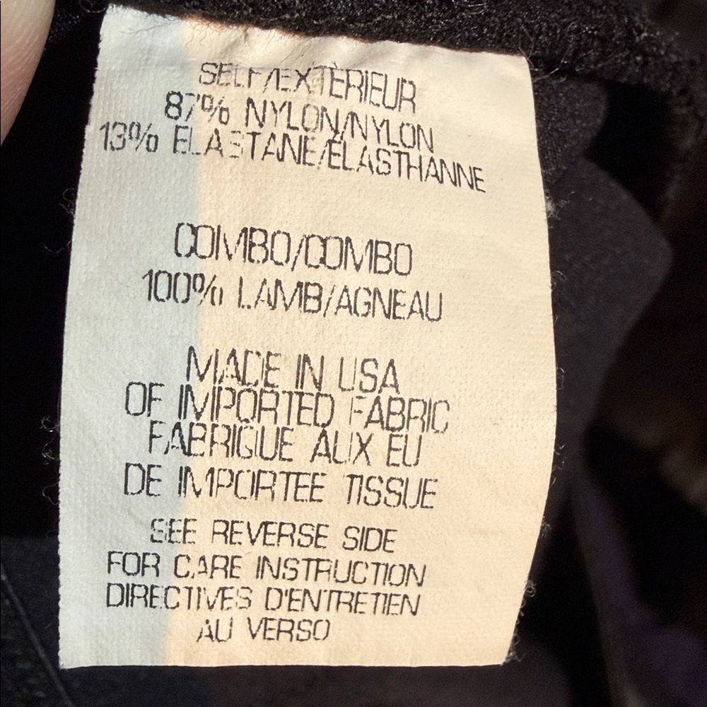 Theory Black Textured Leggings leather partial - Picture 5 of 5